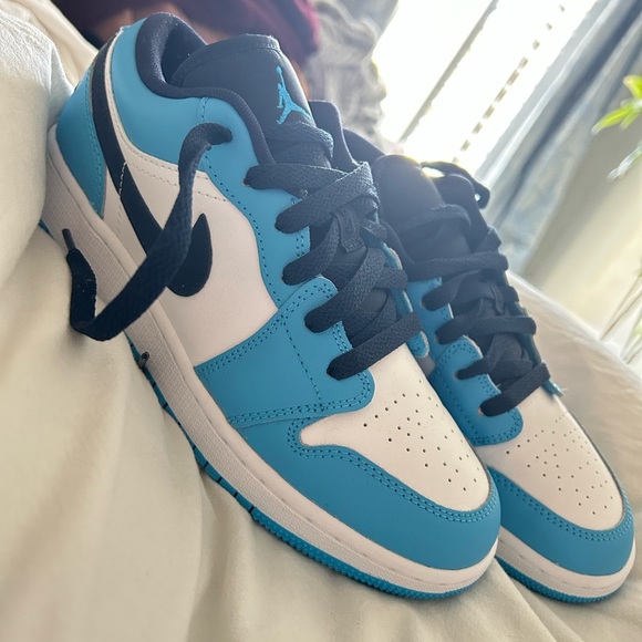 Nike Shoes - Air Jordan 1 Low Powder Blue LIKE NEW